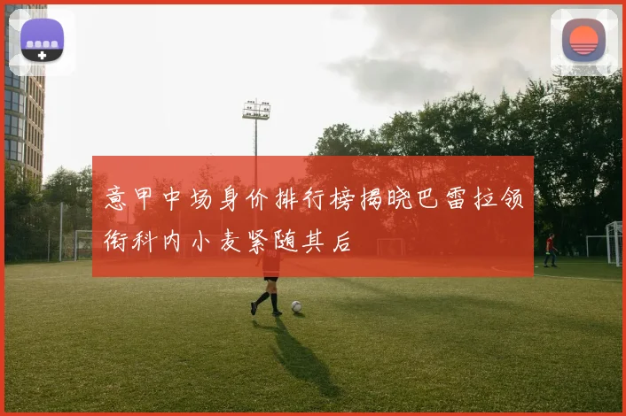 意甲中场身价排行榜揭晓巴雷拉领衔科内小麦紧随其后